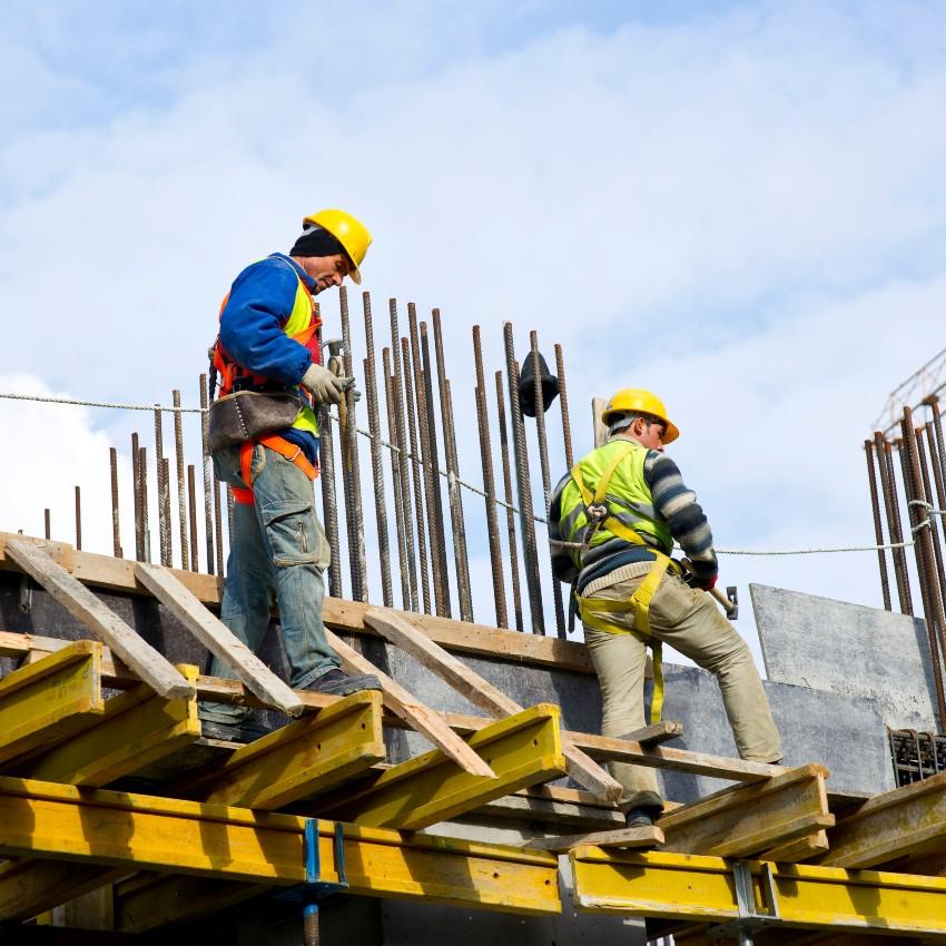 Un chantier du secteur du bâtiment